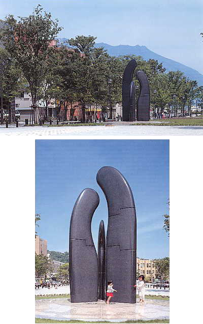 鹿児島市みなと大通り公園モニュメント(悠雄)並びに一連の彫刻作品